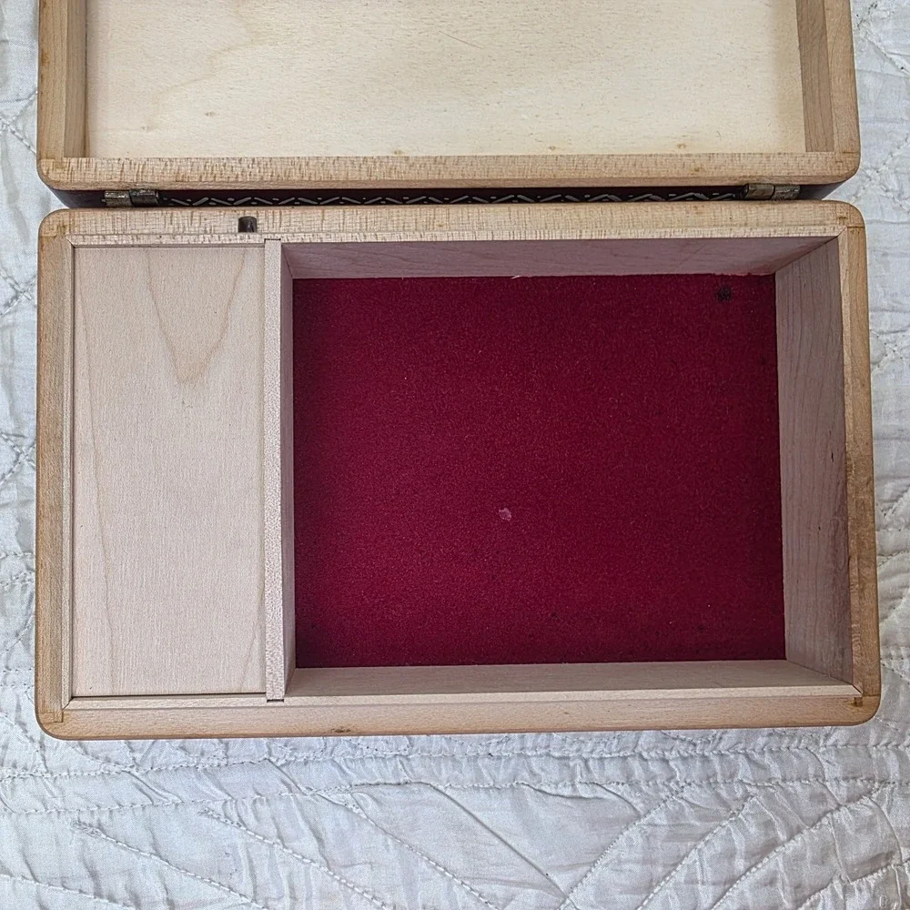 Vintage Reuge Swiss Music Keepsake Box Try To Remember Angel Watering Child Lamb